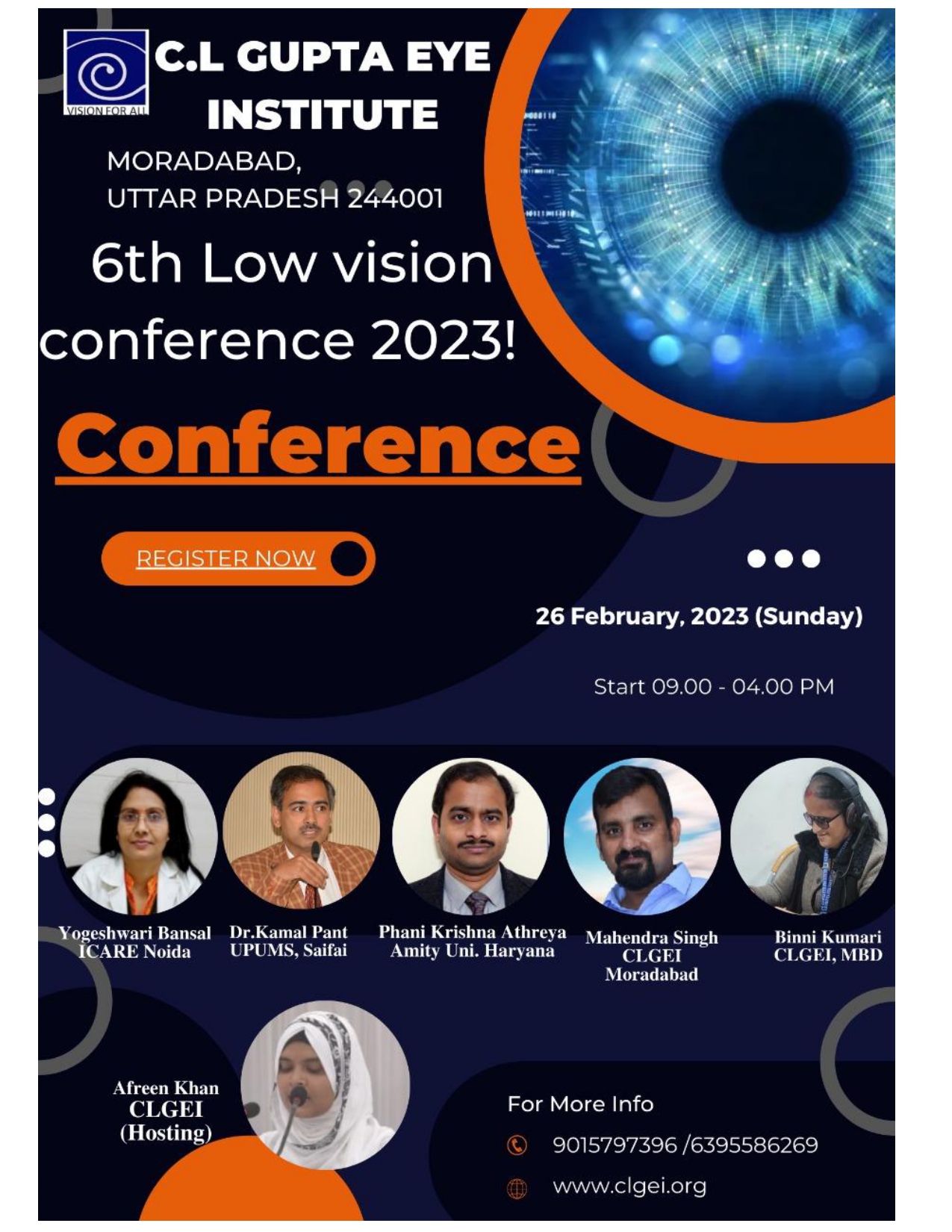 26 February (6th Conference) 6th National Low vision conference 2023